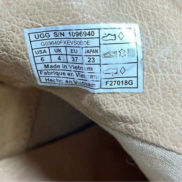 UGG Olive High Top Sneakers Women's Size 6 Pink Glitter Lace Up Side Zip Casual - Picture 11 of 12